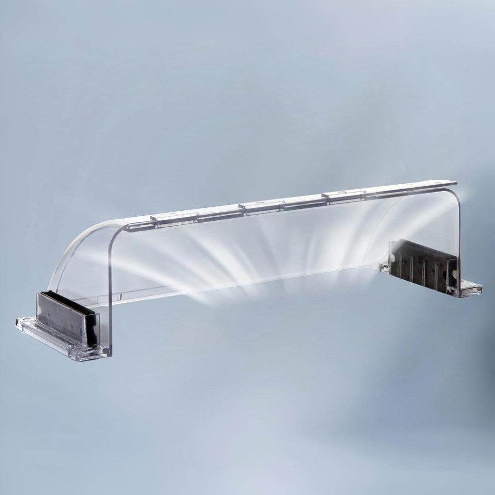 Defletor Ajustável para Grelha de Ar Transparente em Plástico para Ventilação