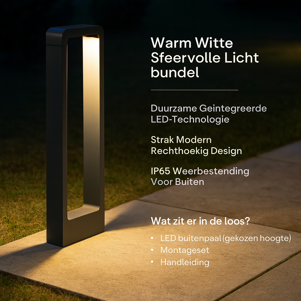 Tuinverlichting LED Buitenpaal Modern Padlamp Weerbestendig Design