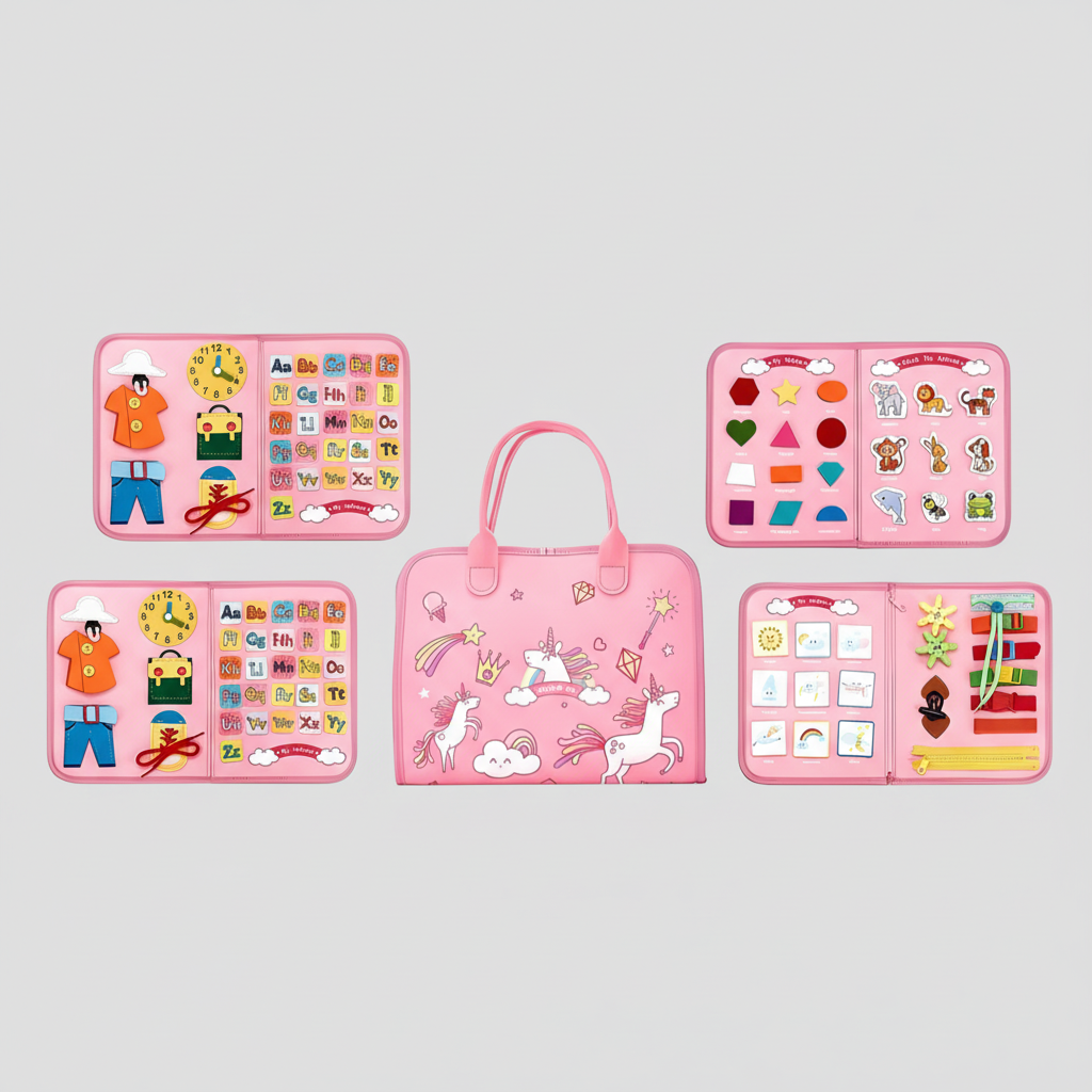 Tabuleiro Sensorial Montessori Educativo para Crianças