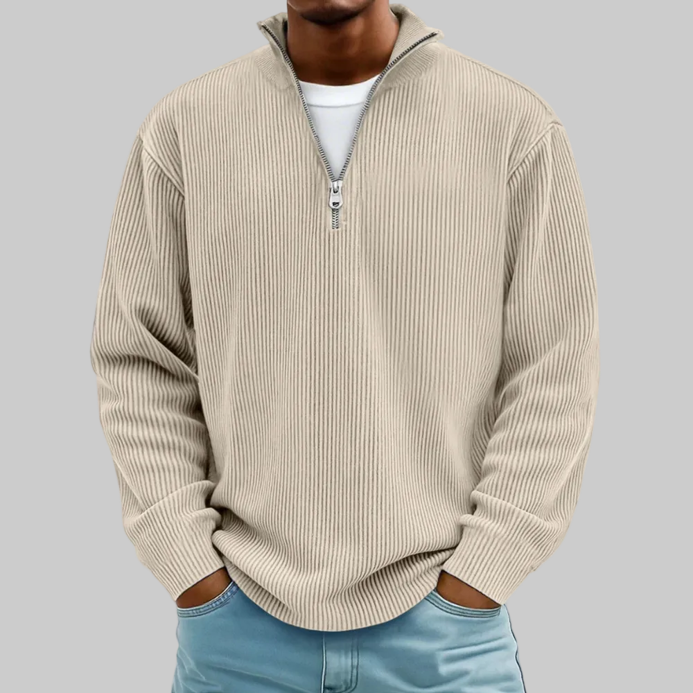 Modern Men Sweater Half Zip Comfortable Stylish Sweater