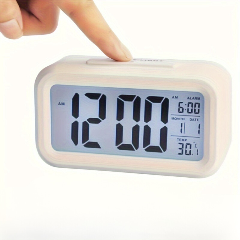 SmartGlow - Digitale Wekker met Groot Scherm en Nachtlampje
