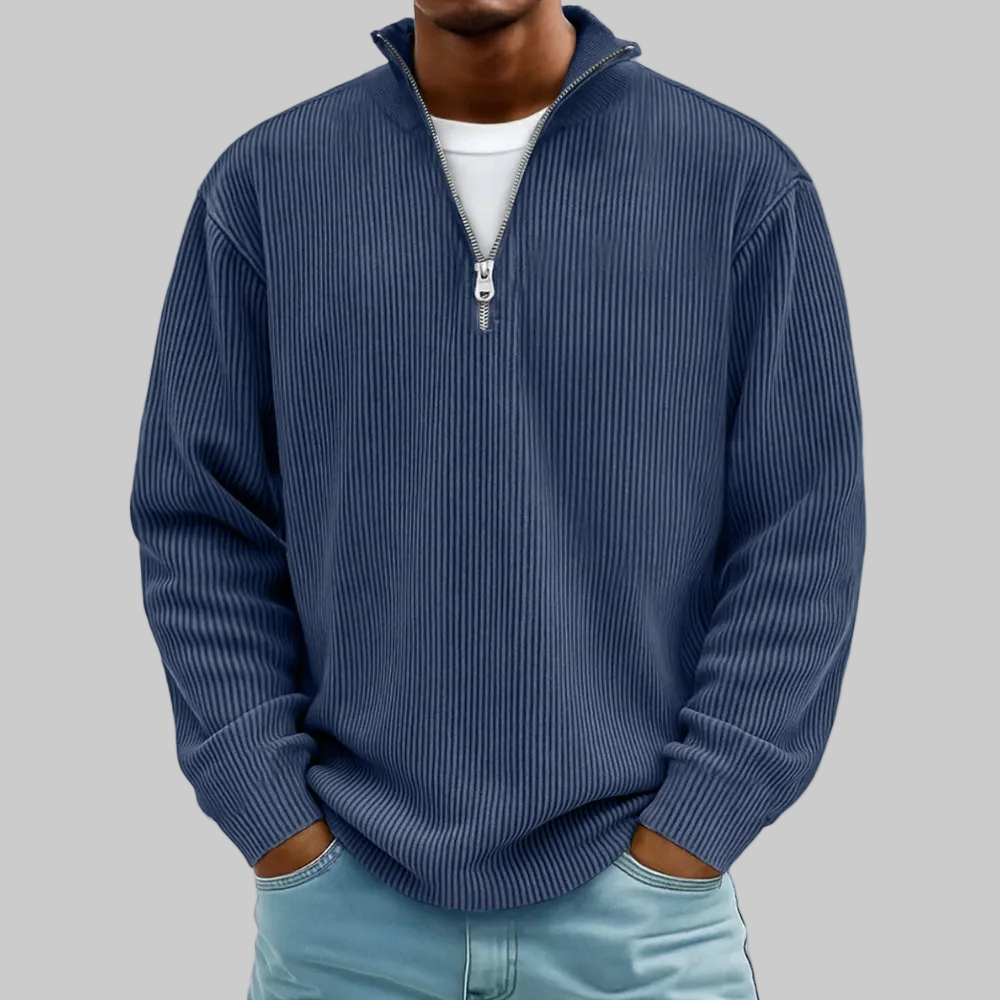 Modern Men Sweater Half Zip Comfortable Stylish Sweater