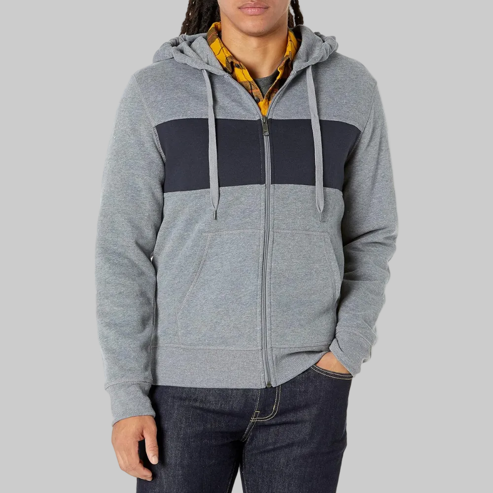 Felpa Cappuccio Uomo Zip Fodera Pile Comfort Calore