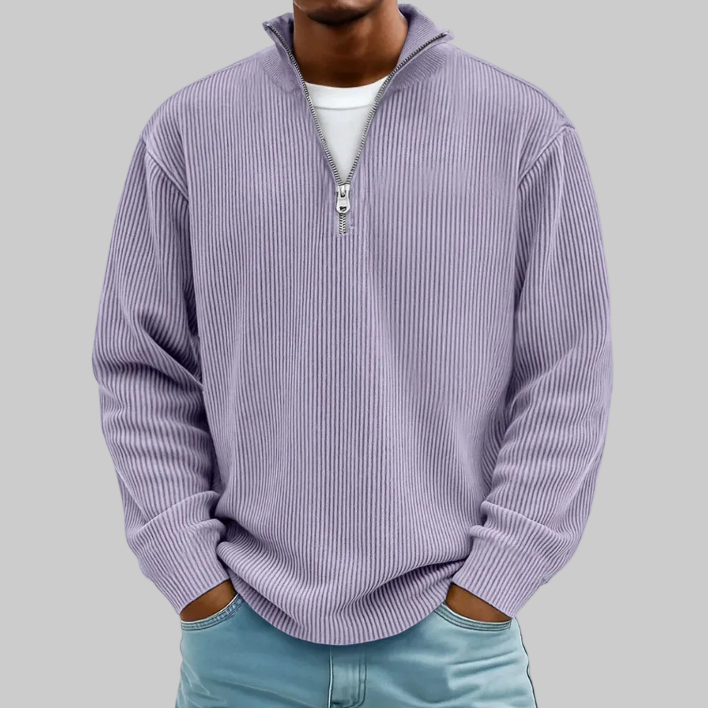 Modern Men Sweater Half Zip Comfortable Stylish Sweater