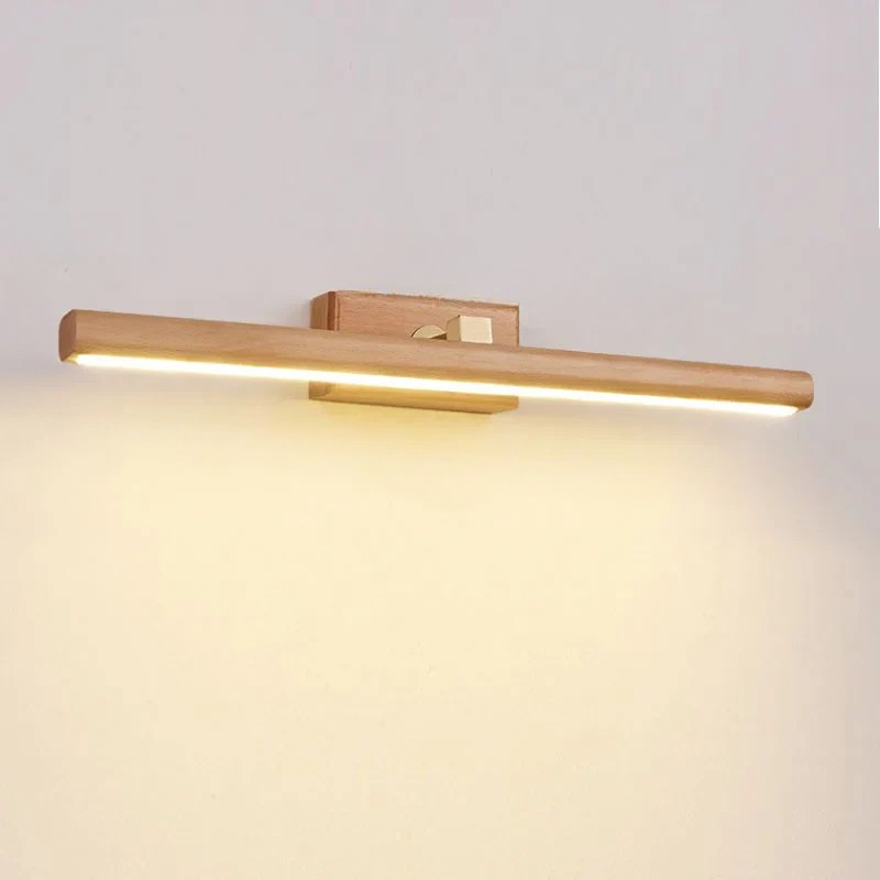 LumiMystic - Lámpara de pared de madera de nogal