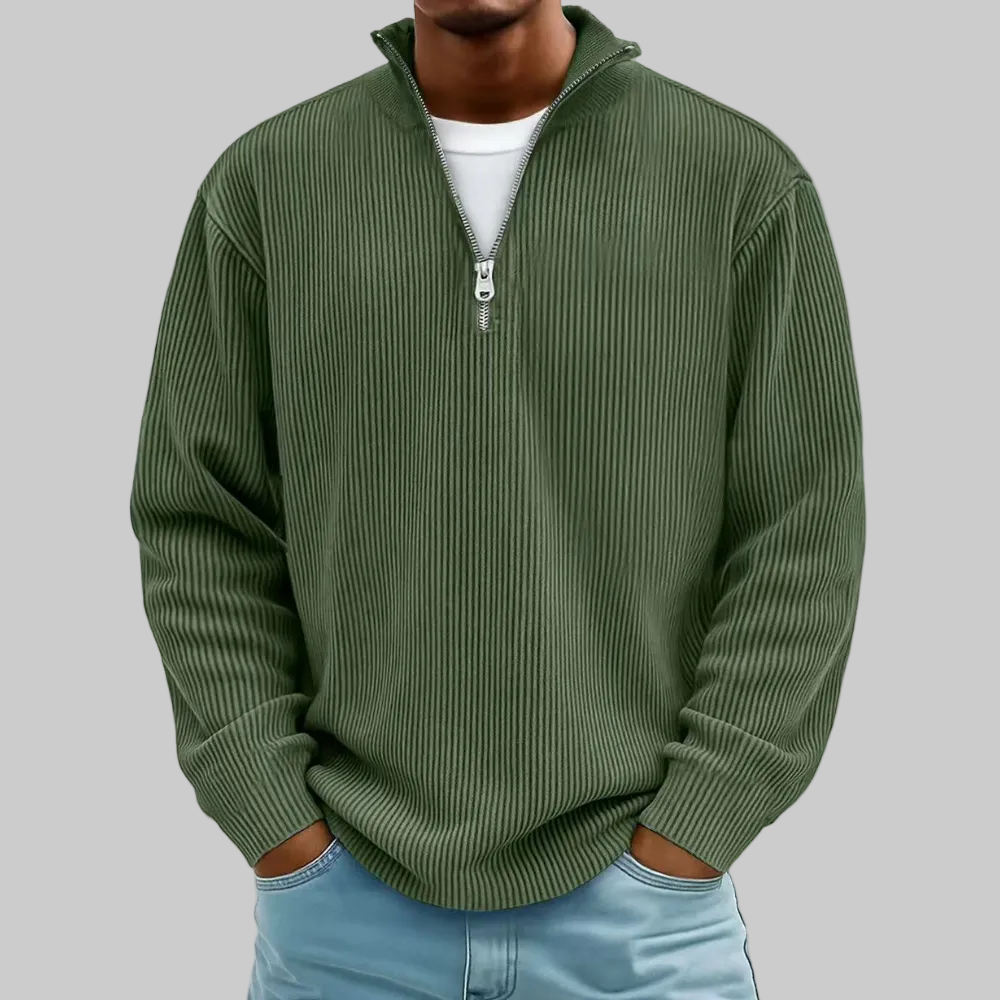 Modern Men Sweater Half Zip Comfortable Stylish Sweater