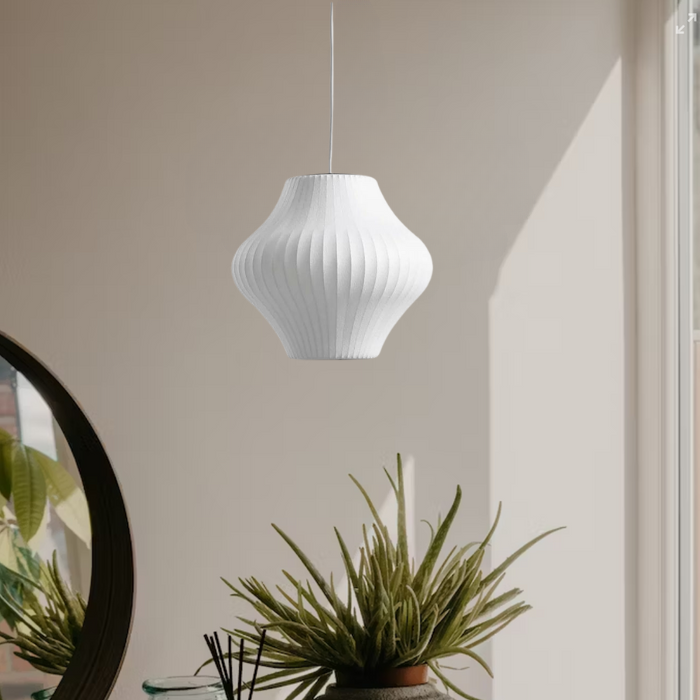 NordicGlow - Moderne Witte Hanglamp in Scandinavische Stijl voor Woon- en Eetkamer