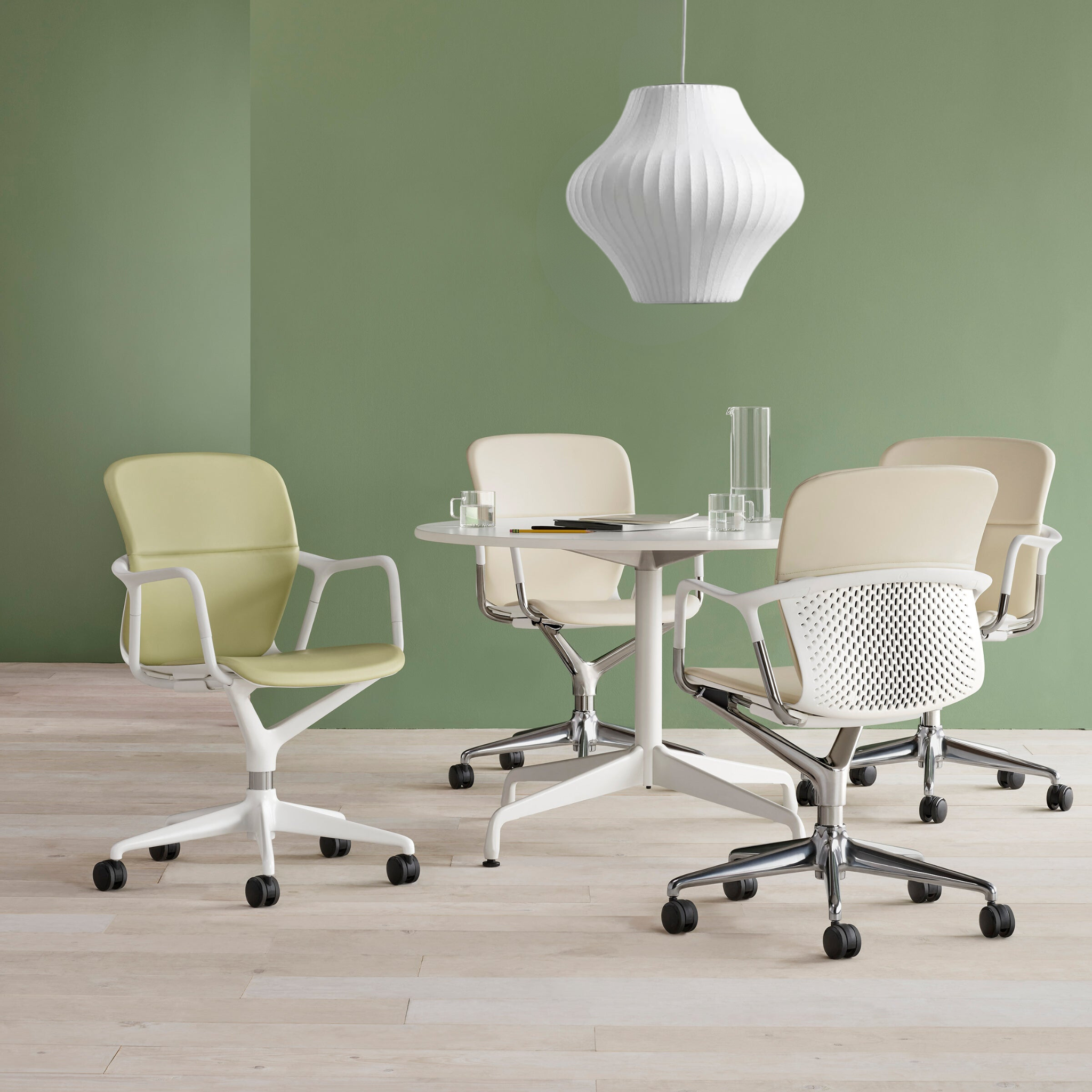 NordicGlow - Moderne Witte Hanglamp in Scandinavische Stijl voor Woon- en Eetkamer
