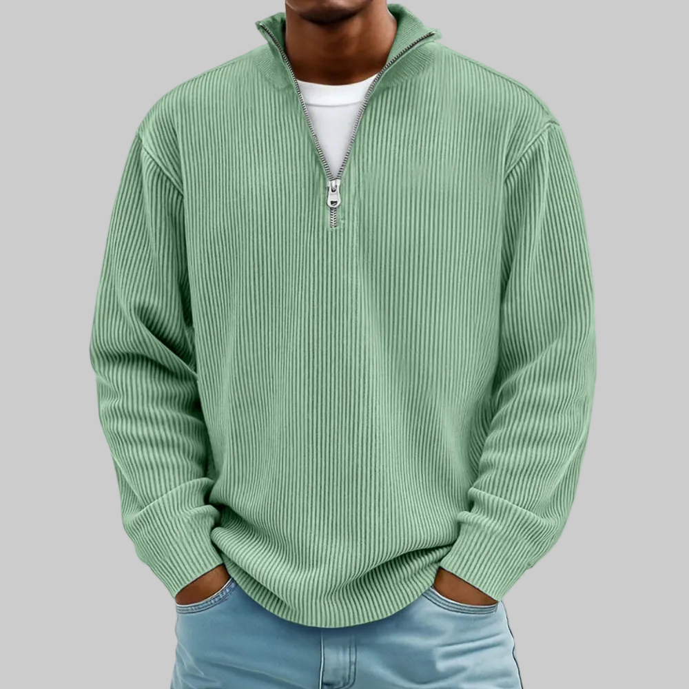 Modern Men Sweater Half Zip Comfortable Stylish Sweater
