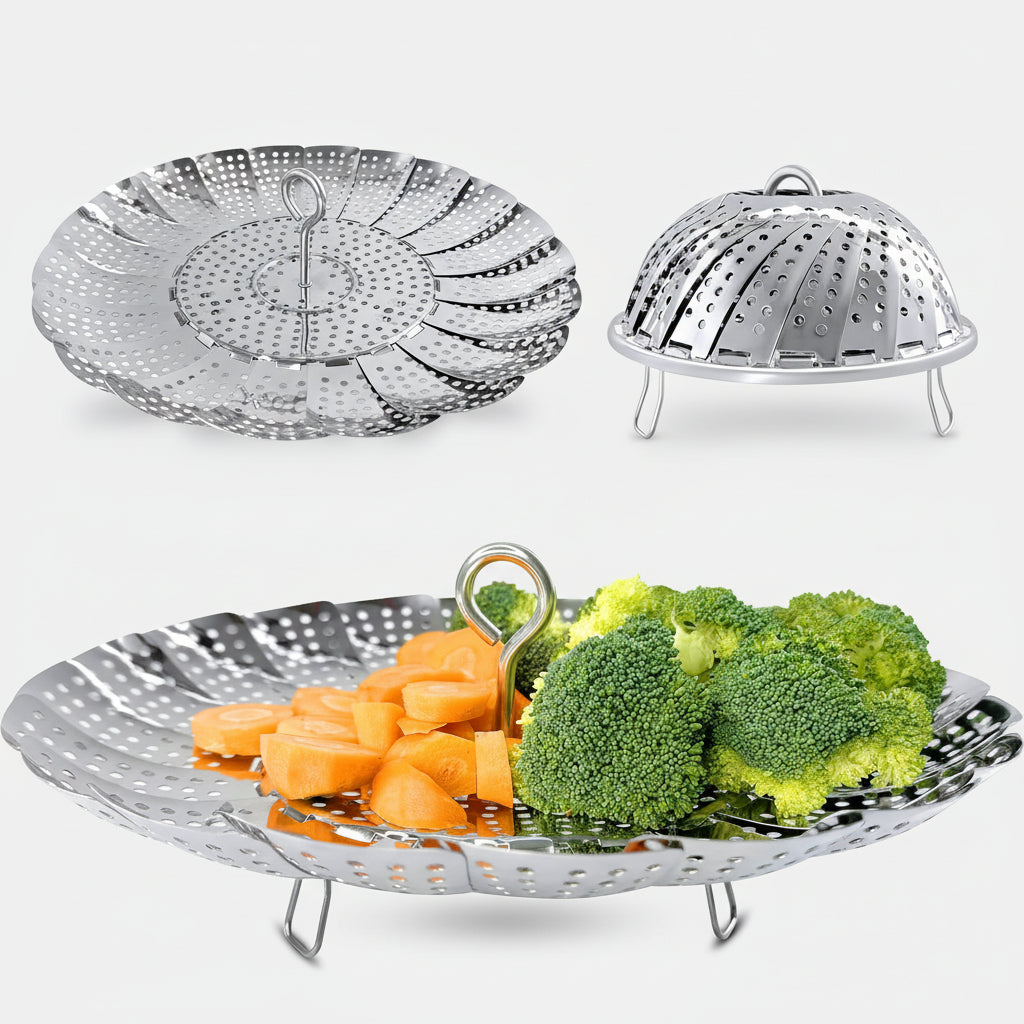 Vouwbare Stoommand Potten Verstelbare Stoomrek Koken