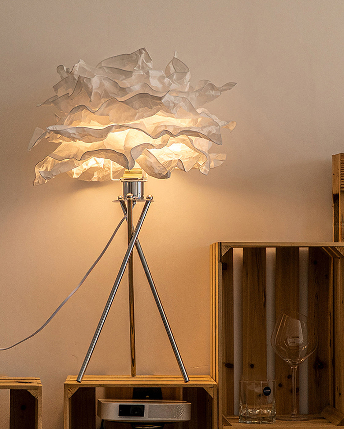 VeliGlow - Unieke Tafellamp met Wolkachtig Design