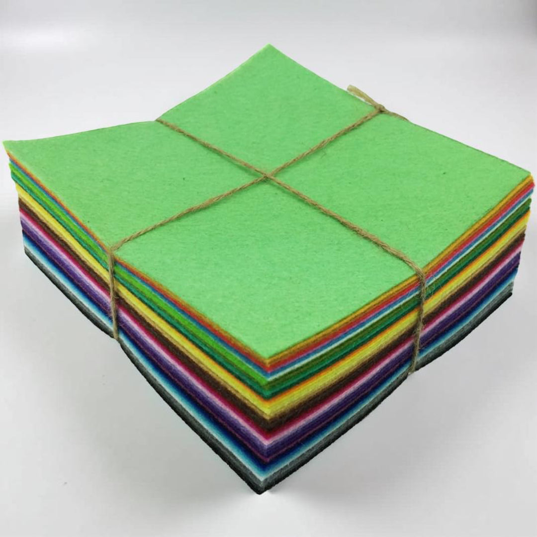 Conjunto de Folhas de Feltro Cores Projetos de Artesanato Faça Você Mesmo