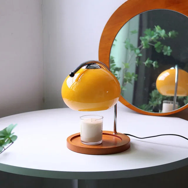 RetroGlaze - Vintage Tafellamp met Handgemaakte Glazuurafwerking
