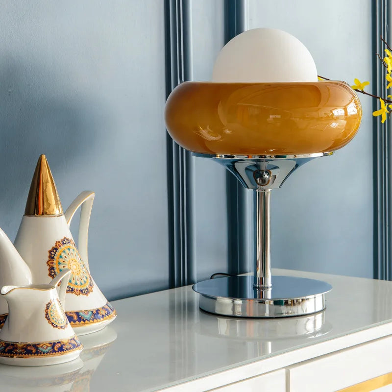 VintageOranje - Tafellamp Retro Design voor Stijlvolle Verlichting
