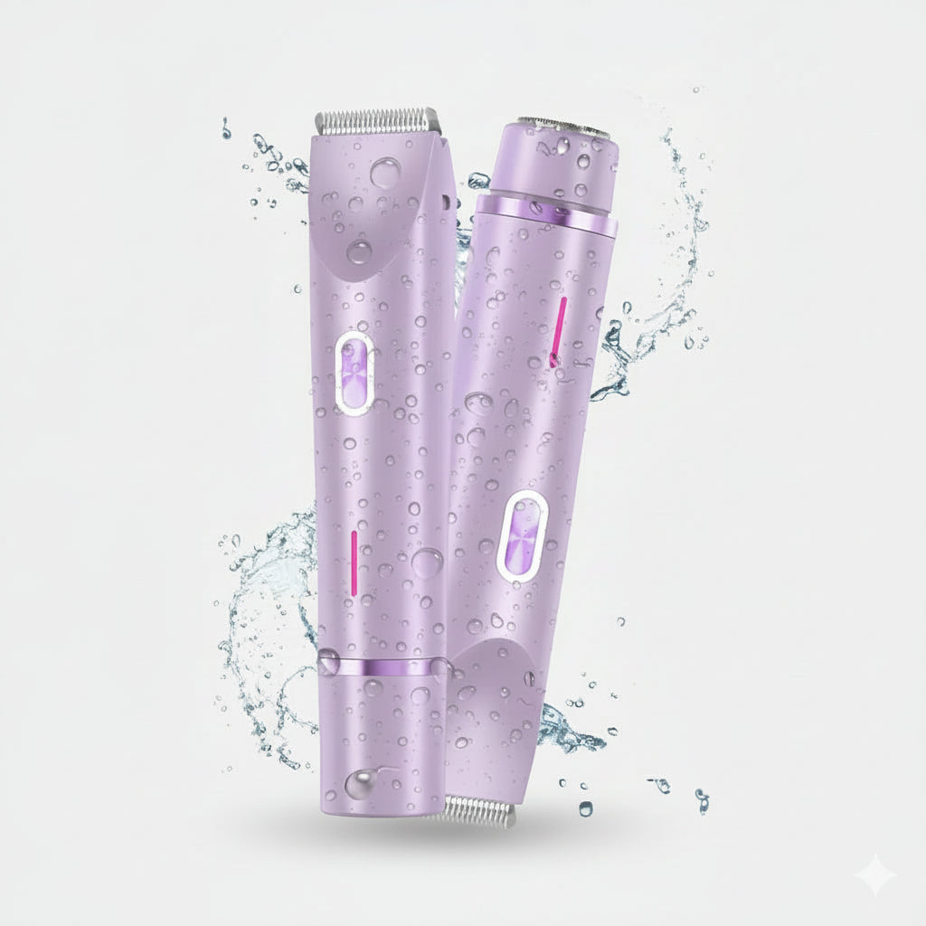 Aparador 2 em 1 Indolor para Biquíni e Rosto Pele Lisa Sem Irritação