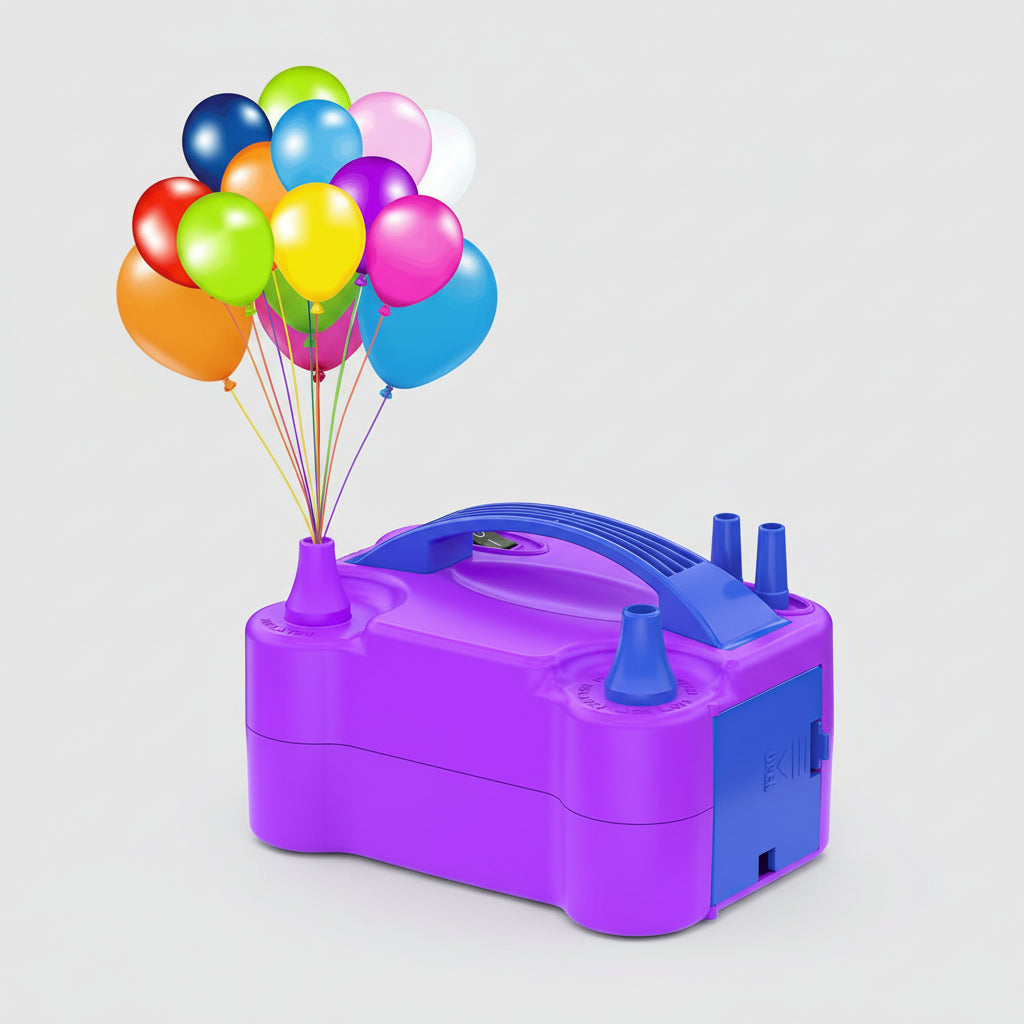 Bomba de Balões Elétrica de Dupla Boca Decoração Rápida para Festas