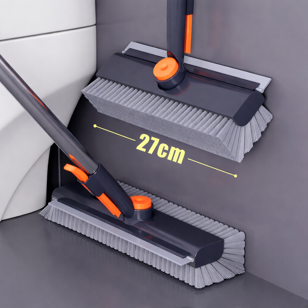 Escova de chão Escova de esfregar Cabo Raspador de borracha