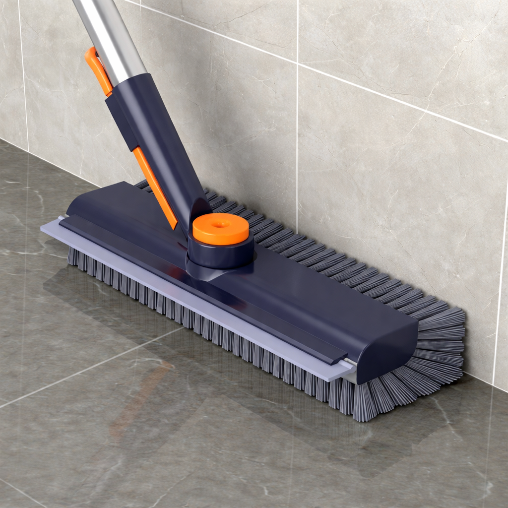 Escova de chão Escova de esfregar Cabo Raspador de borracha