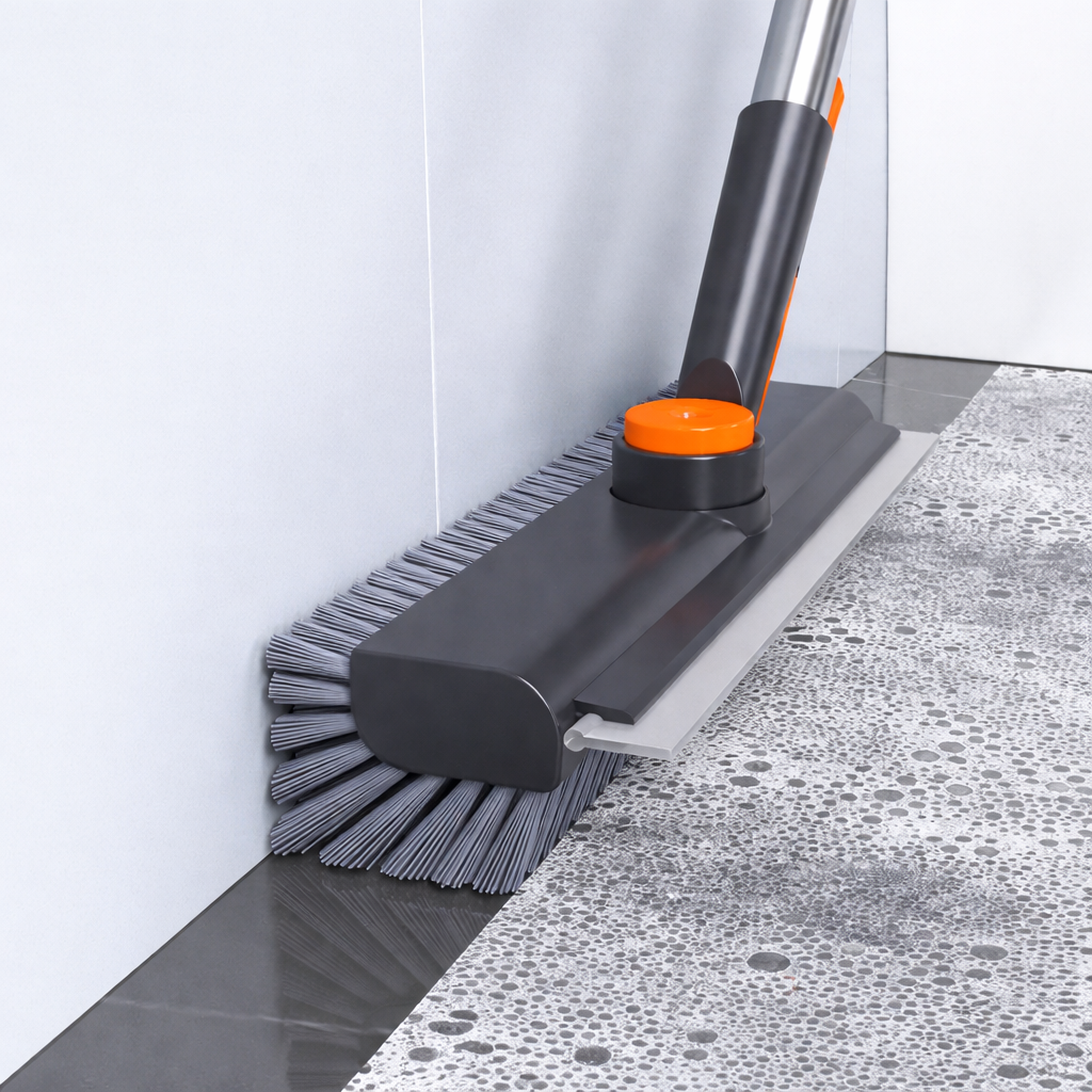 Escova de chão Escova de esfregar Cabo Raspador de borracha