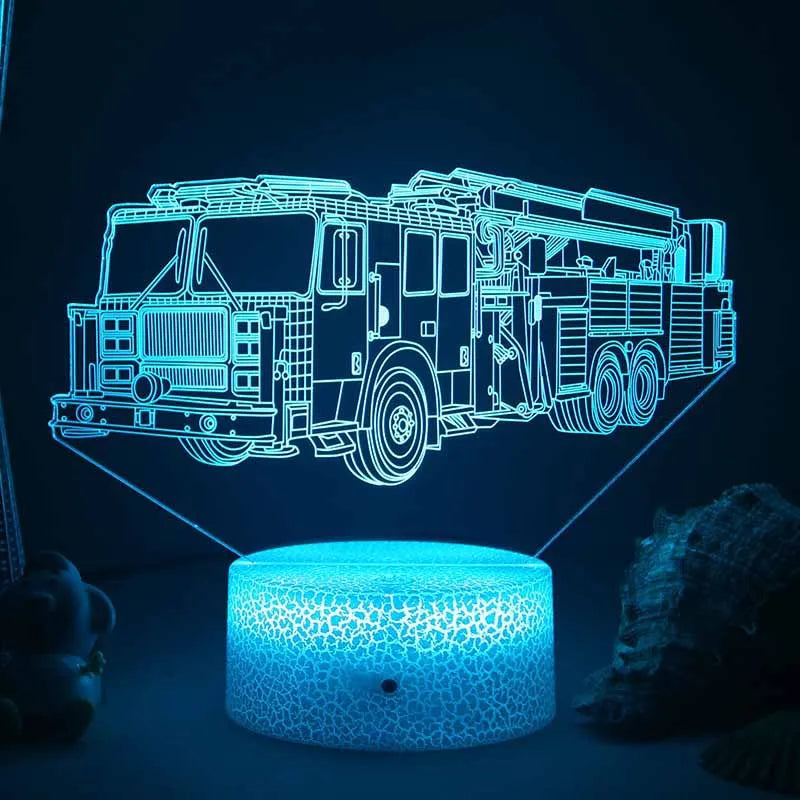 Lumi3D - LED Nachtlamp met 3D Illusie voor de Kinderkamer, USB Oplaadbaar