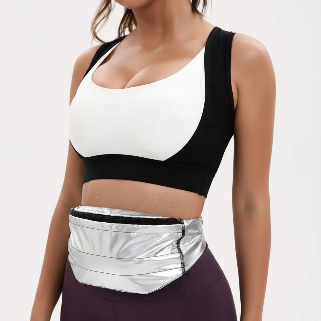 Cinta Modeladora Zweetvest Senhora Redutora Apoio Abdominal