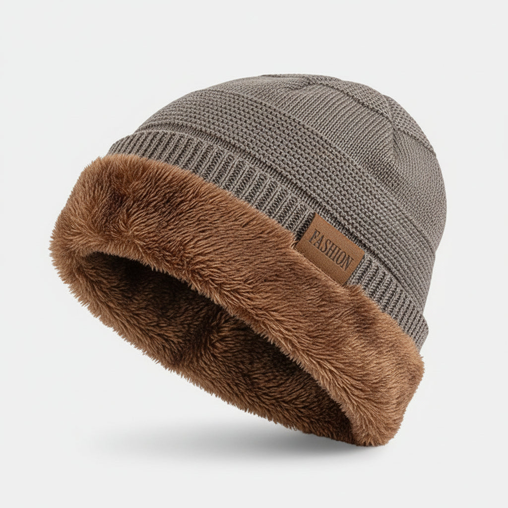 Warm Winter Beanie Fleece Lined Stylish Hat 1