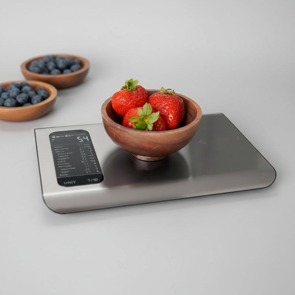 Balança de Cozinha Digital Monitor de Saúde Alimentar Aplicação Inteligente