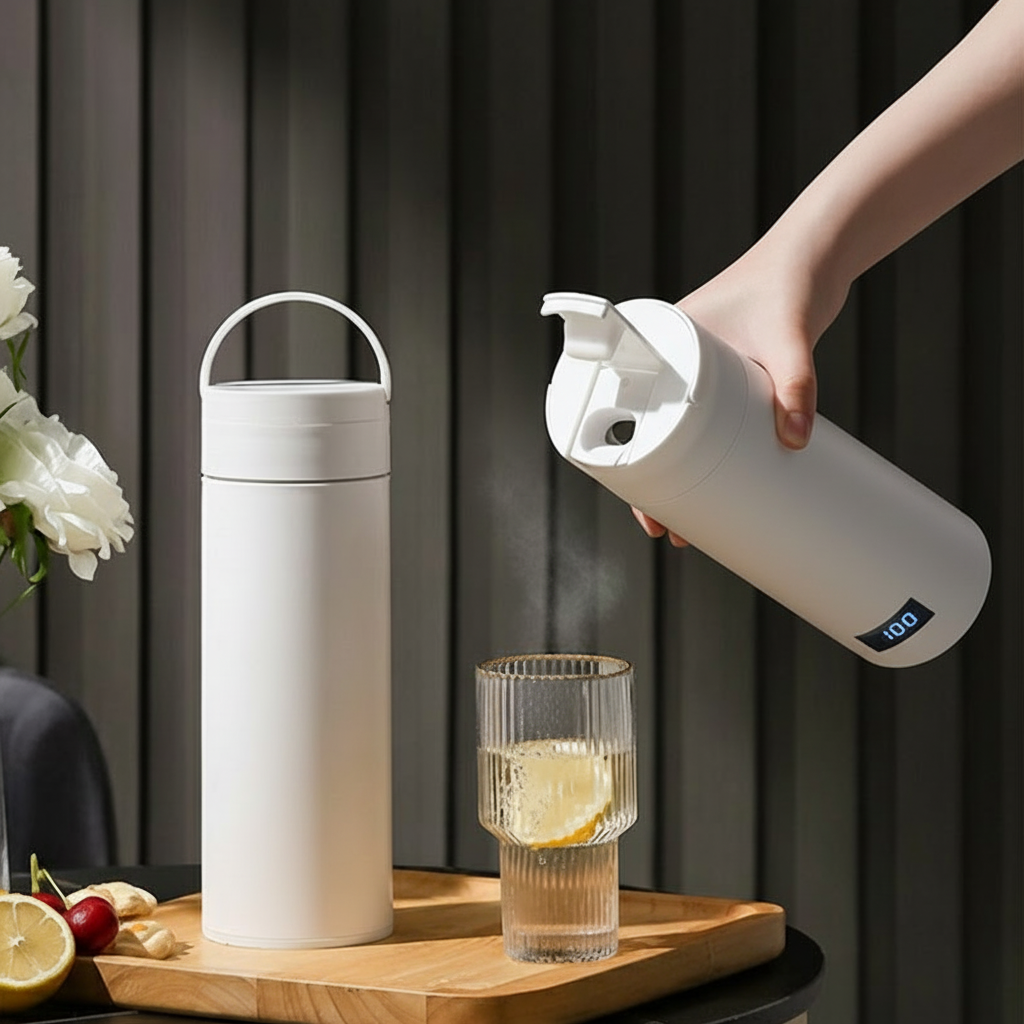 Chaleira de Viagem Portátil 450 ml Regulação de Temperatura