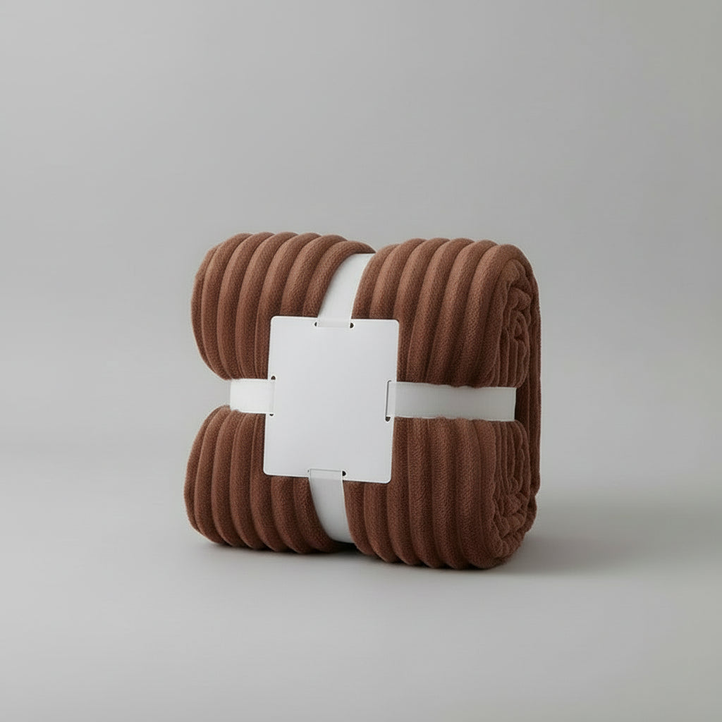 Wide Striped Flannel Fleece Blanket Cozy Warmth and Comfort 3