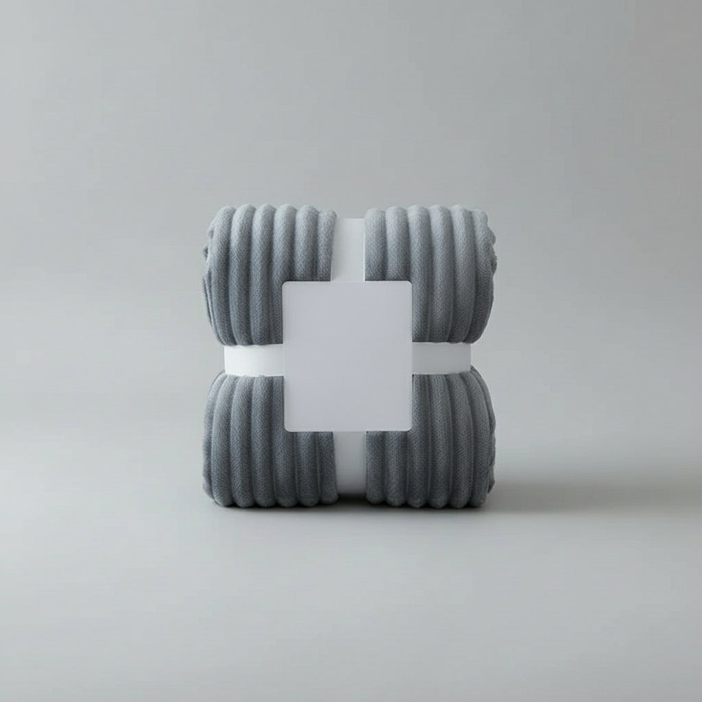 Wide Striped Flannel Fleece Blanket Cozy Warmth and Comfort 4