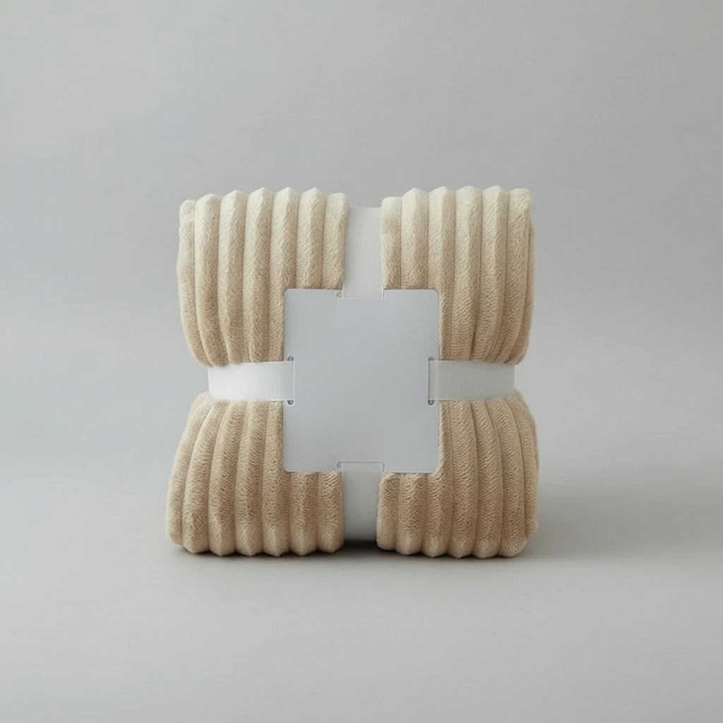 Wide Striped Flannel Fleece Blanket Cozy Warmth and Comfort 7