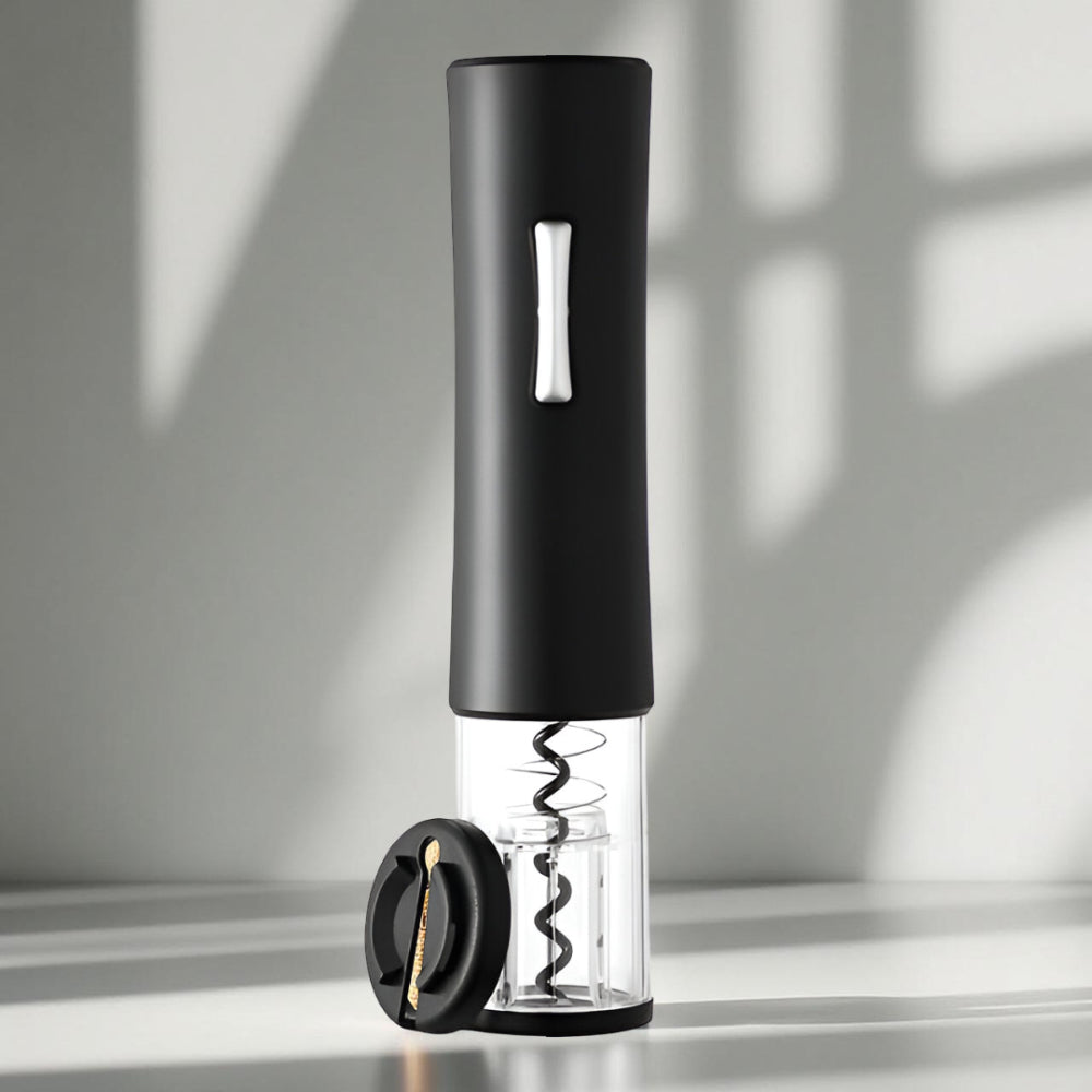 Abridor de Vinho Elétrico Saca-Rolhas em Aço Inoxidável Ferramenta de Cozinha