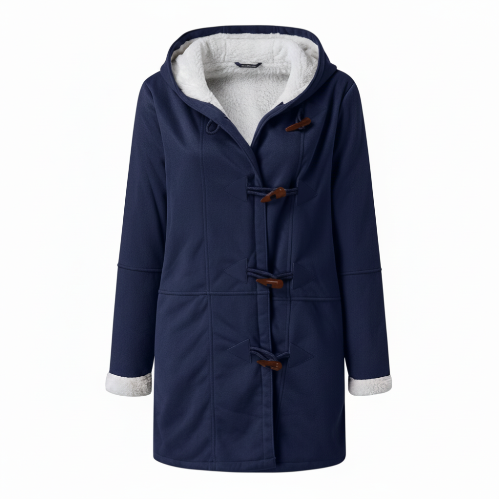 Casaco de Inverno com Forro e Capuz para Senhora