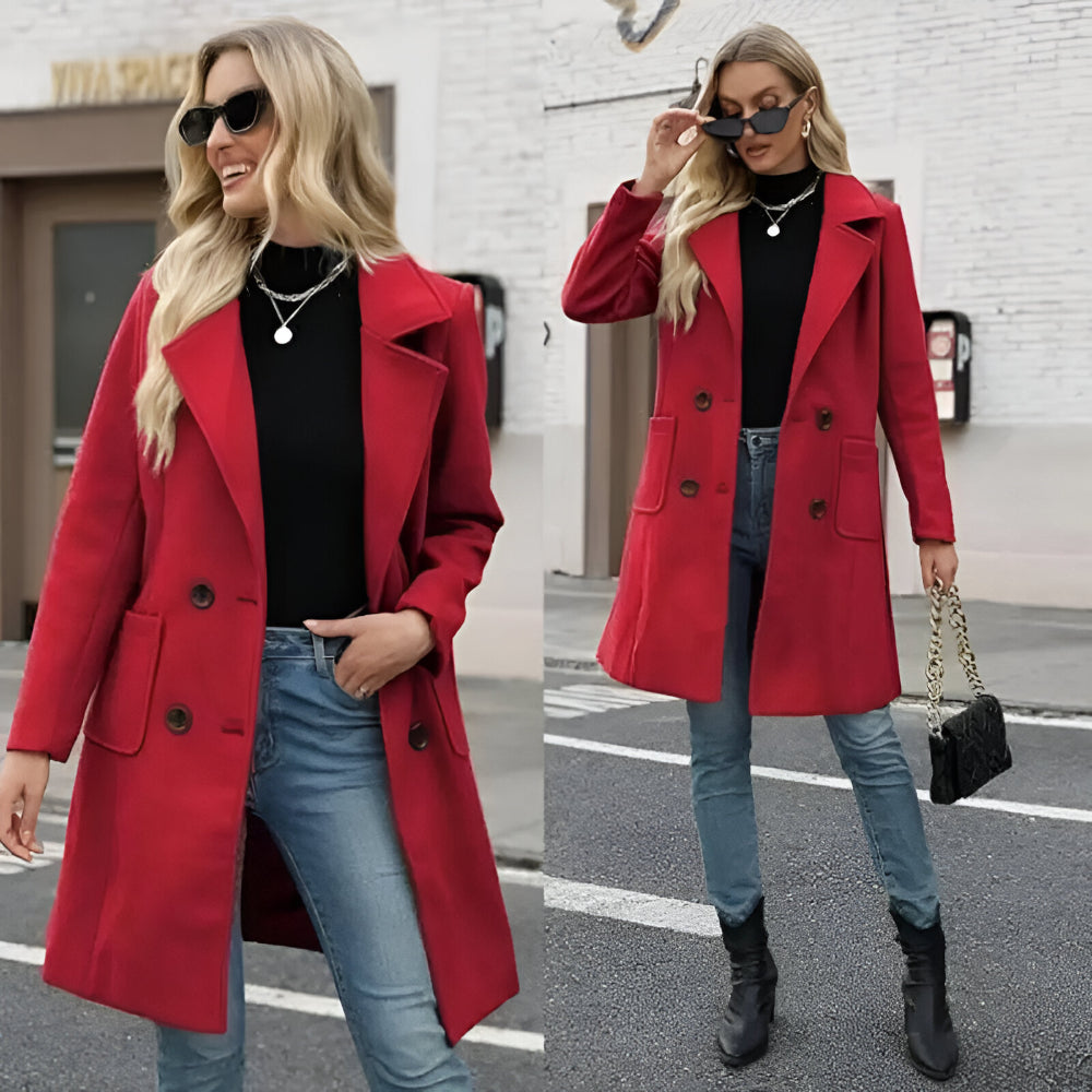 Dames Winter Jas Lange Stijl Stedelijk Gebruik