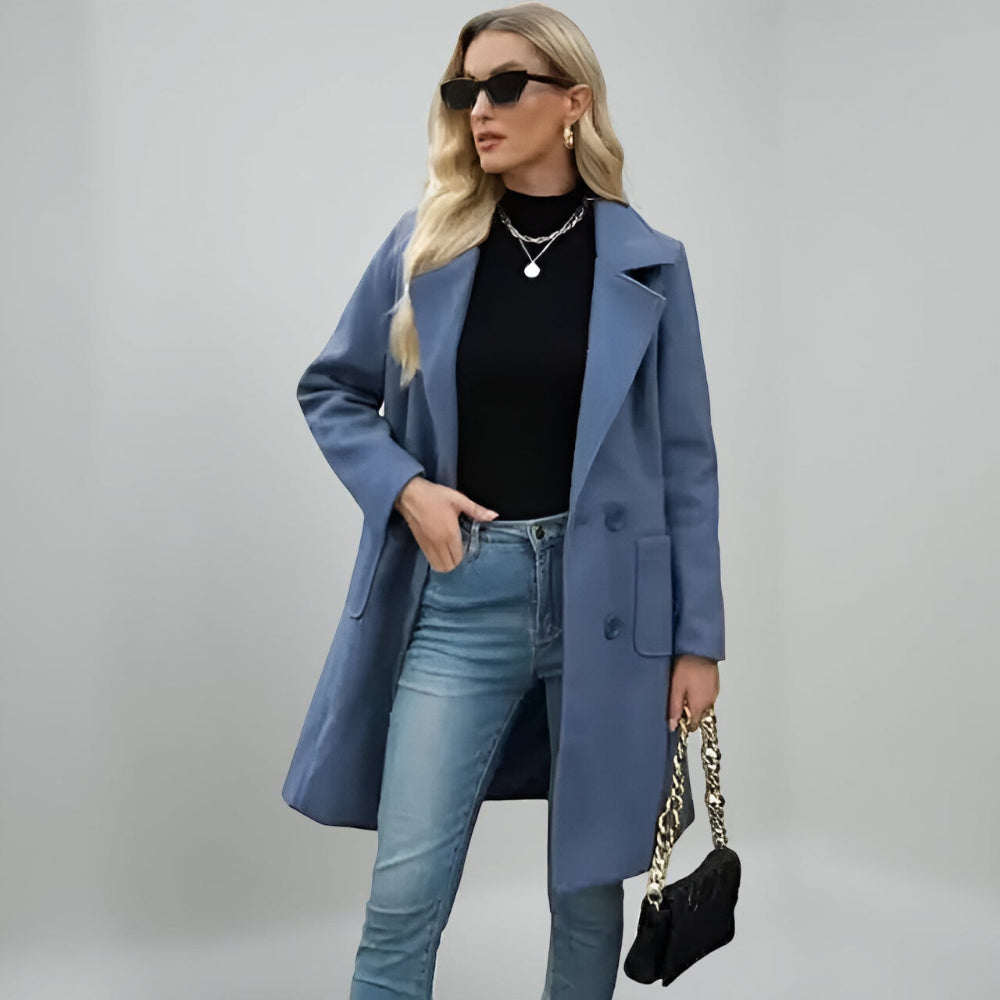 Dames Winter Jas Lange Stijl Stedelijk Gebruik