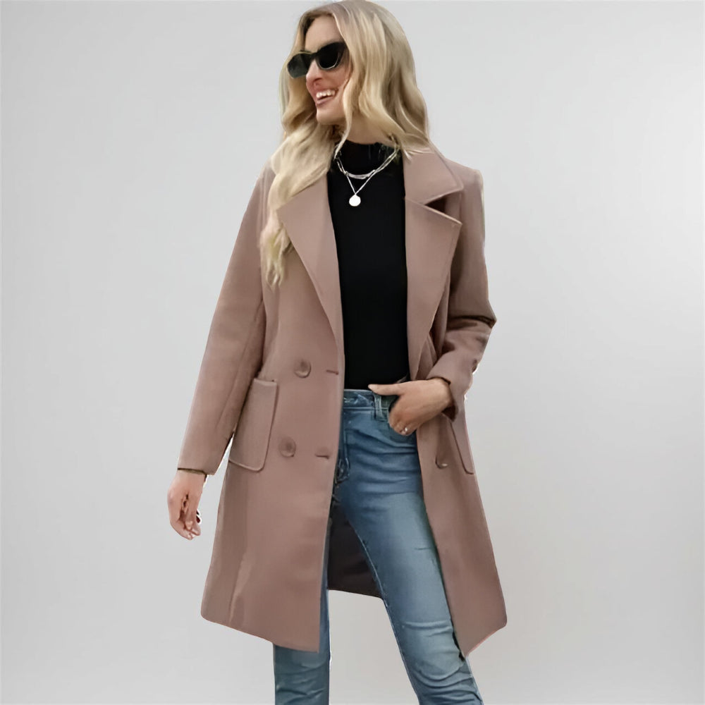 Dames Winter Jas Lange Stijl Stedelijk Gebruik