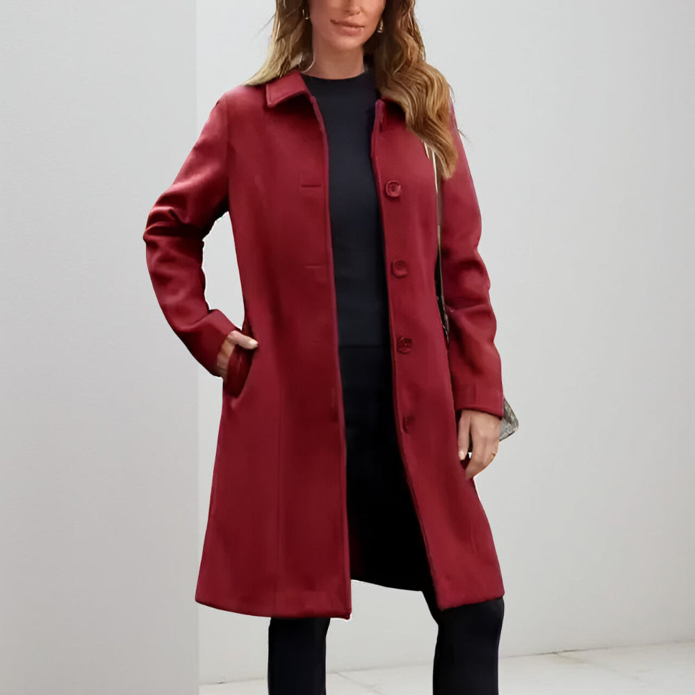 Dames Winter Jas Lange Stijl Stedelijk Gebruik