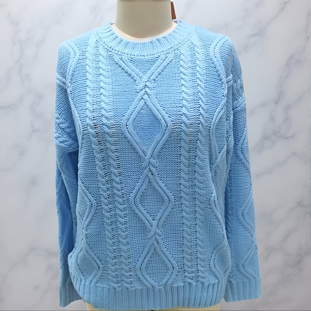 Camisola com Cabo na Moda Corte Largo Confortável Estiloso