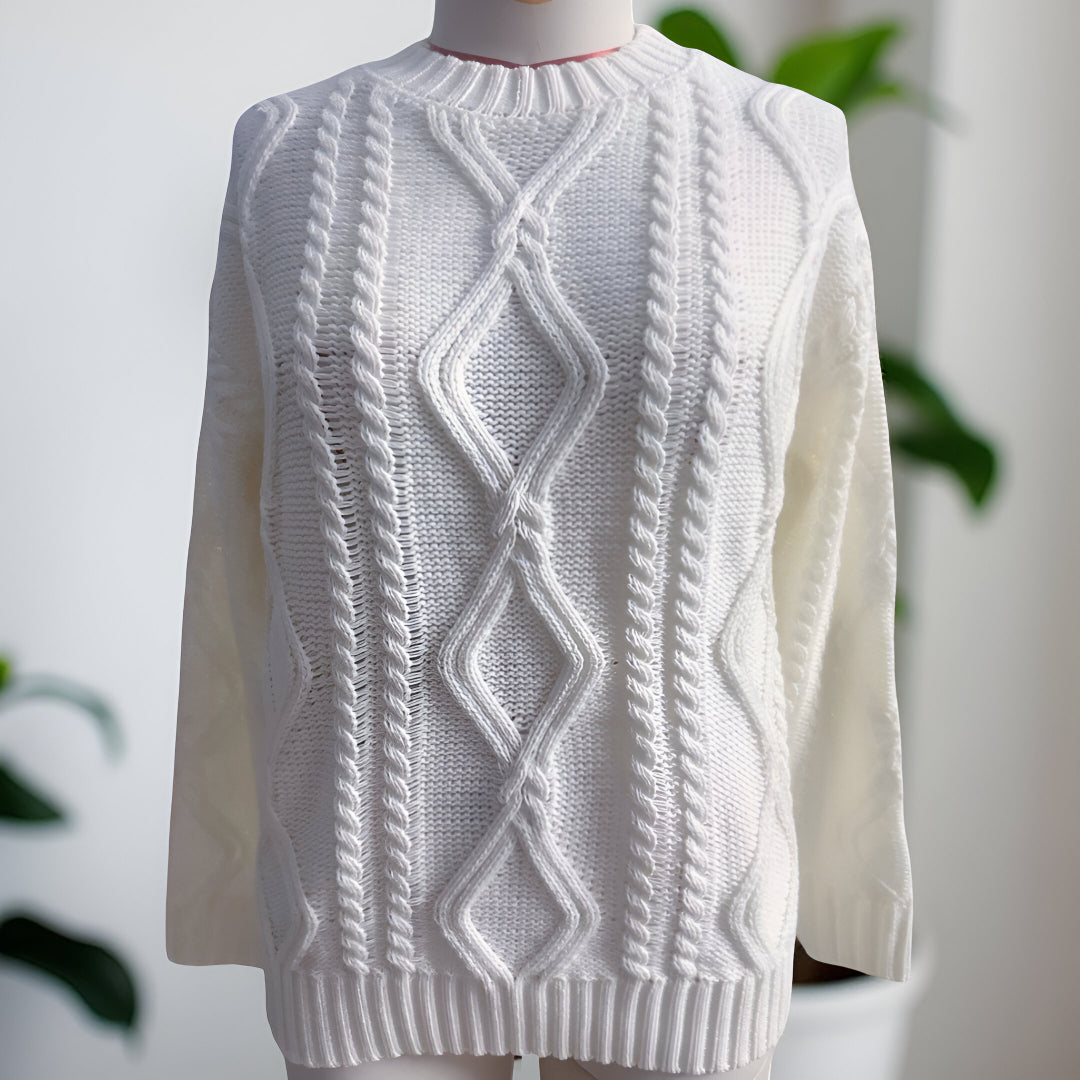 Camisola com Cabo na Moda Corte Largo Confortável Estiloso