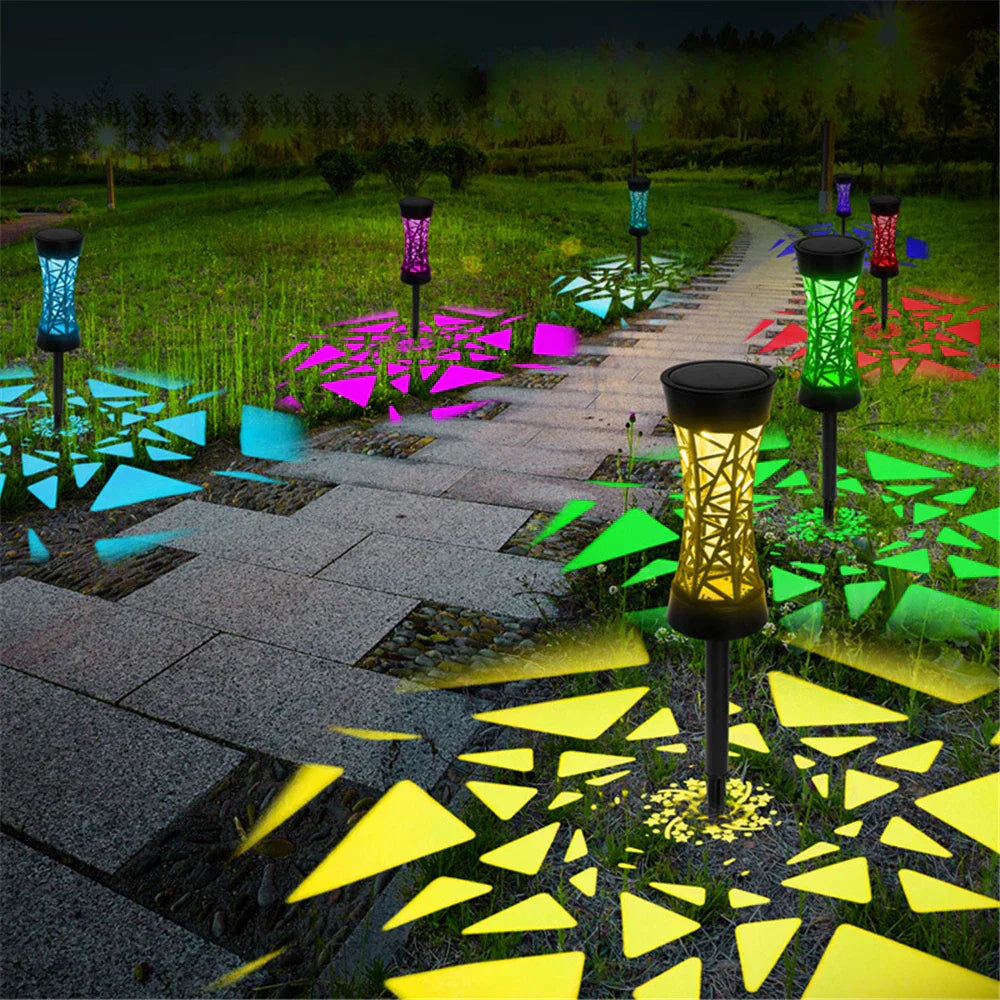 GlowPath – Illuminazione Solare LED Colorata per Percorsi