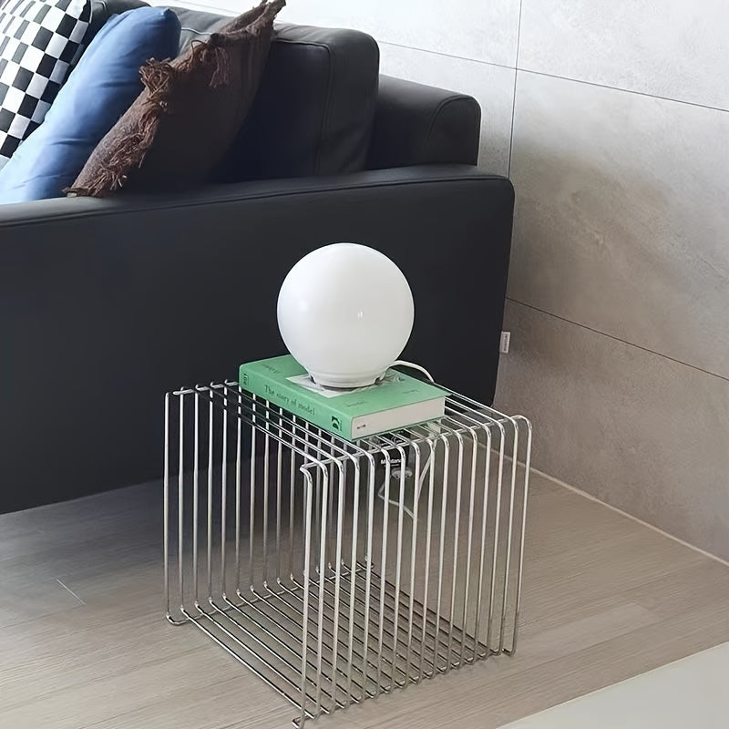 GeoShelf - Minimalistische Geometrische Metalen Boekenplank en Bijzettafel voor Diverse Kamertypes