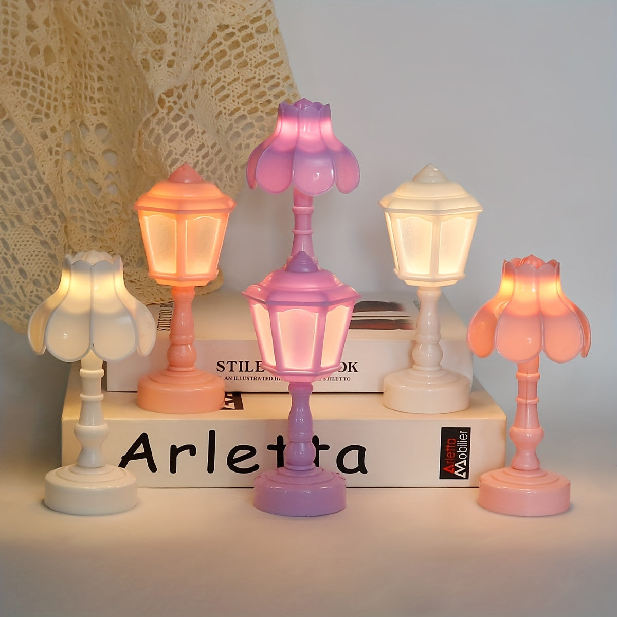 UmbrellaGlow - Charmante Mini Tafellamp in Vintage Stijl