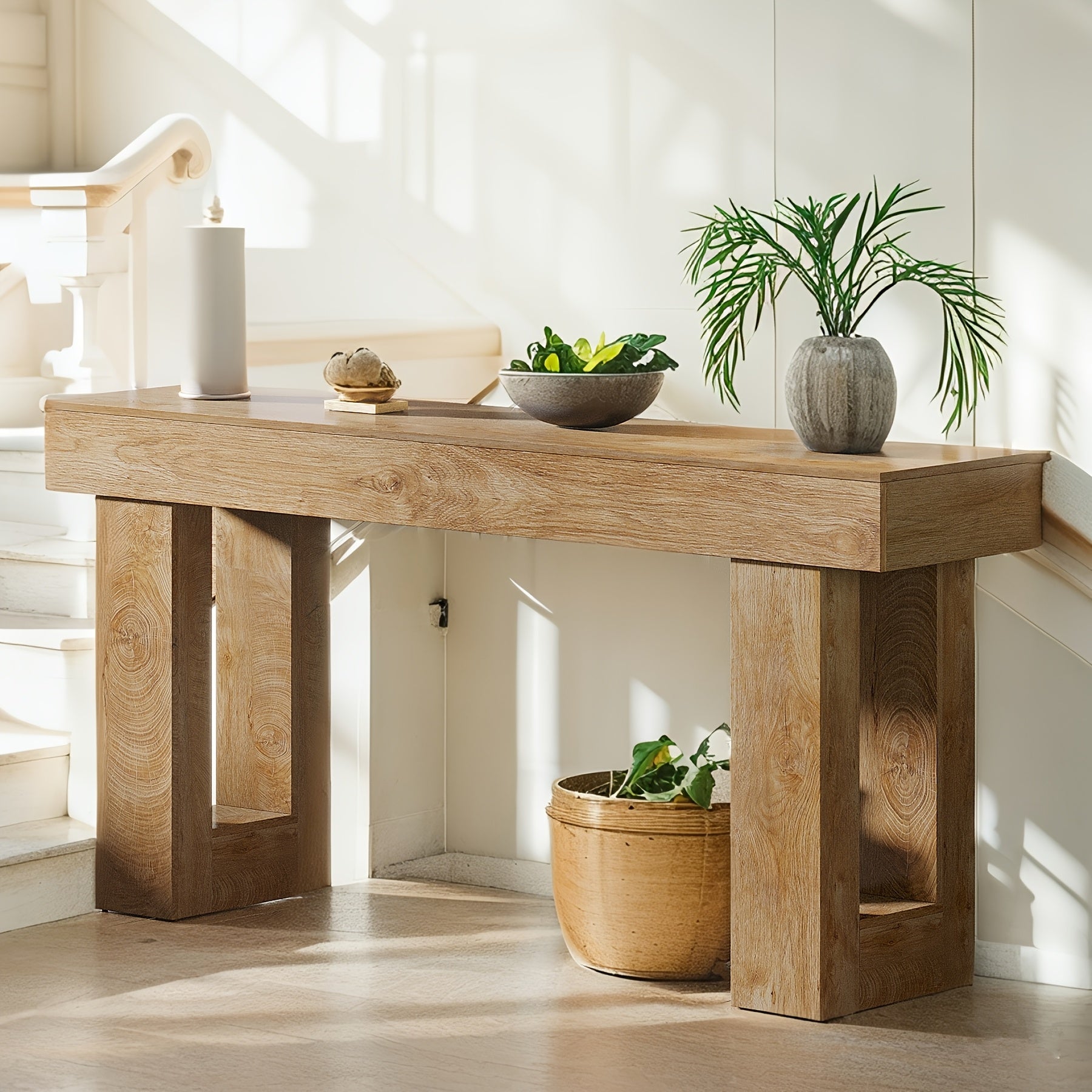 Mesa Lateral Mesa de Fazenda de Madeira Hall Sala de Estar Multifuncional