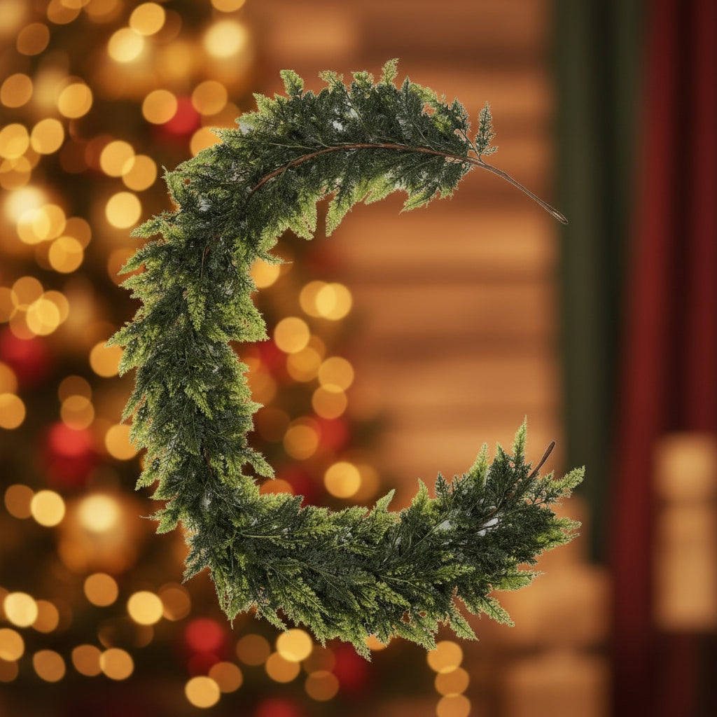 Kerstdecoratie Groene Slinger Kunst Groenblijvend Hangend Decor