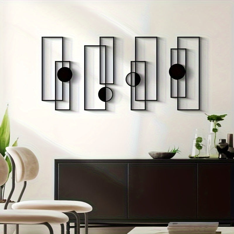 FashionLines - 4-delige Fashion-Thema Metalen Muurkunst