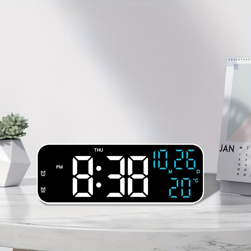 DeskTime - Digitale USB Tafelklok met Datum en Temperatuurweergave