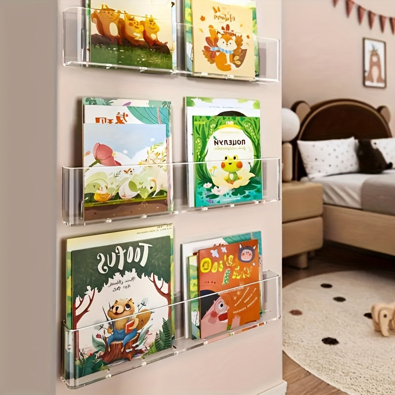 ClearView - Transparante Acryl Boekenplank voor Kinderkamer en Woonruimte