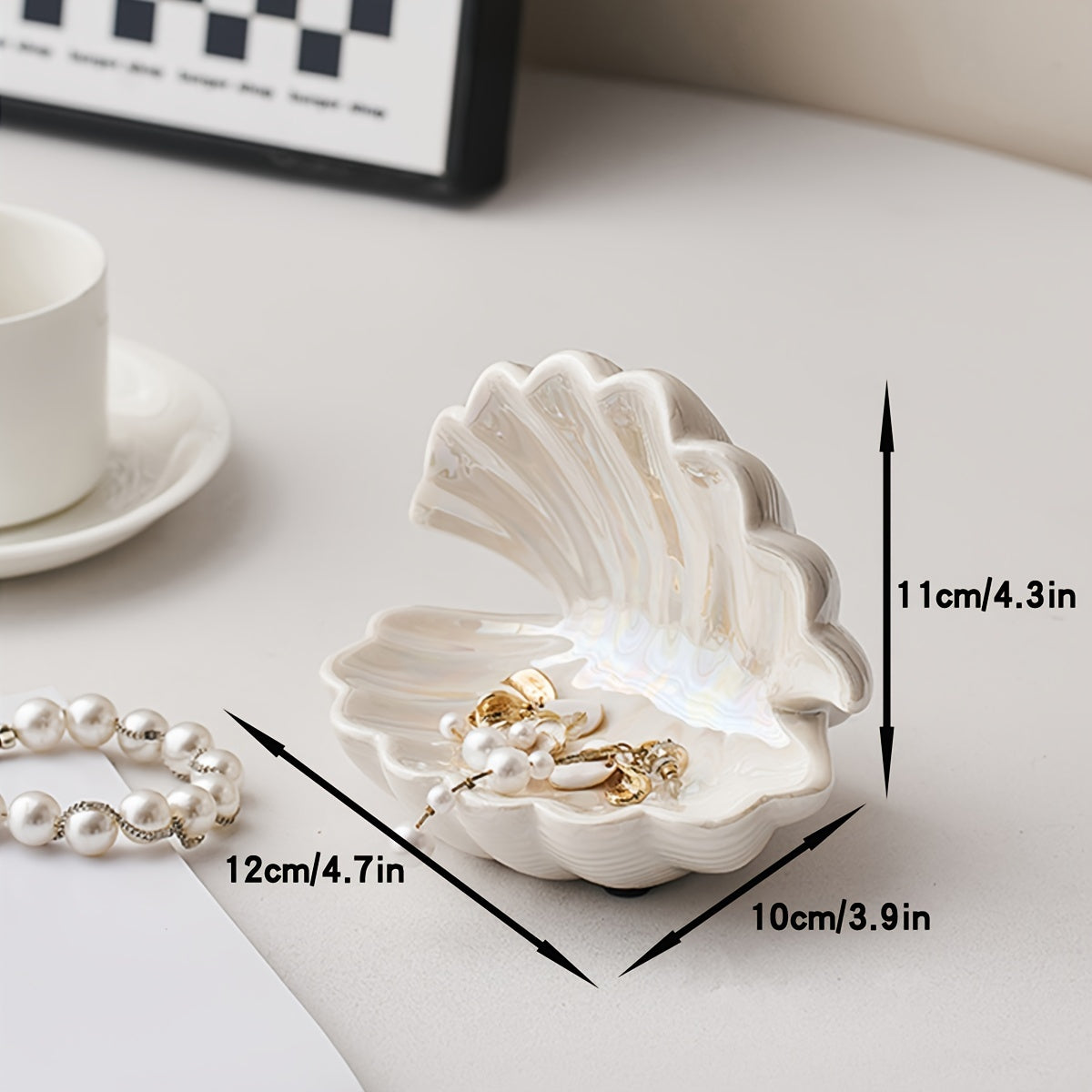 ArtBowl - Porseleinen Sieradenbakje | Decoratieve Kunststijl voor Woonkamer & Entree