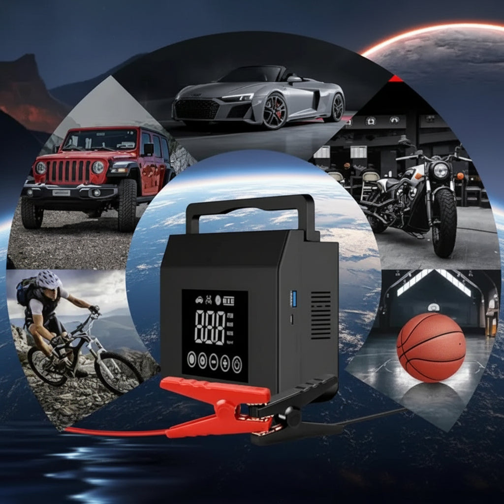 Auto Jumpstarter Draagbaar Luchtcompressor Powerbank