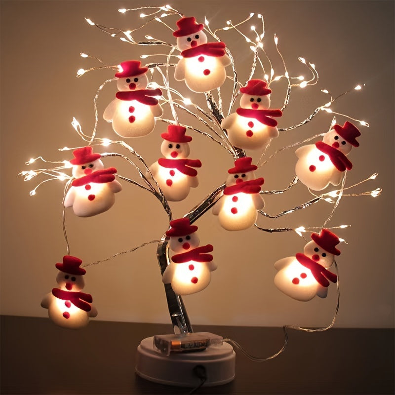 SnowGlow - LED Pluche Sneeuwpop Lichtslinger 1,5 Meter